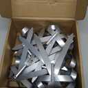 12 Pcs Silver Metal Christmas Bow Ornaments for Christmas Tree Garland Wreath Bulk Bow with Clip Ornament Vintage Indoor Outdoor Home Xmas Party Decorations, 4 x 5 Inches