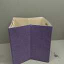 ORGMASTER Foldable Cube Storage Bin Organizing Baskets Cubby Boxes Fabric Storage Cubes Organizer Bins with Handles for Organization Shelf Closet, 13"x13"x13", Pack of 4, Purple