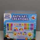 Baby Shark Bath Art Creations Play Set for Kids & Toddlers - Draw Washable Artwork During Bathtime or Shower Time - Dissolvable & Washable Paints, Crayons & Stickers for Kids Ages 3, 4, 5, 6