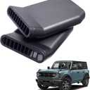 TOPINSTALL 2025 Rear Seat Vent Extender Compatible with 2021-2025 Ford Bronco 4 Doors, Warmer Winter Plug-in Air Vent Deflectors for Rear Seat Passenger 2PCS (Fit for OEM & Regular Floor Mats)