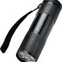 2 x 6 Pack UV Blacklight 9 LED Flashlight Torch Light Outdoors Etc (6 Pack)