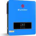 SUMRY Solar Inverter Charger, 3600W DC 24V to AC 110V Hybrid Voltage Converter with 120A MPPT Charge Controller, Pure Sine Wave Power for Battery-Less or AGM Lithium Battery Home Energy System