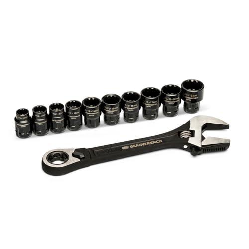 GEARWRENCH 11 Piece Pass Through Adjustable Wrench Set | GWPTAW8