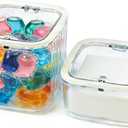 2 Pack Laundry Room Organization Containers, Clear Laundry Organizer & Laundry Pods Container for Pods & Powder, Laundry Room Organization and Storage with Dryer Sheet Holder