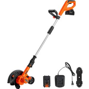 VEVOR Lawn Edger 8.8-in Blade, 20V Battery Powered Cordless Edger Lawn Tool