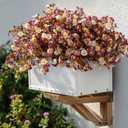 Artificial Daisy Flowers for Outdoor 16 Bundles Faux Daisy Flower UV Resistant No Fade Floral for Home Indoor Outside Garden Porch Window Box Balcony Yard Porch Fall Decor (Purple)