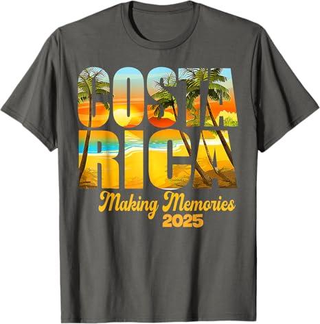 Costa Rica 2025 Making Memories Matching Family Vacation T-Shirt (M, Asphalt Grey)