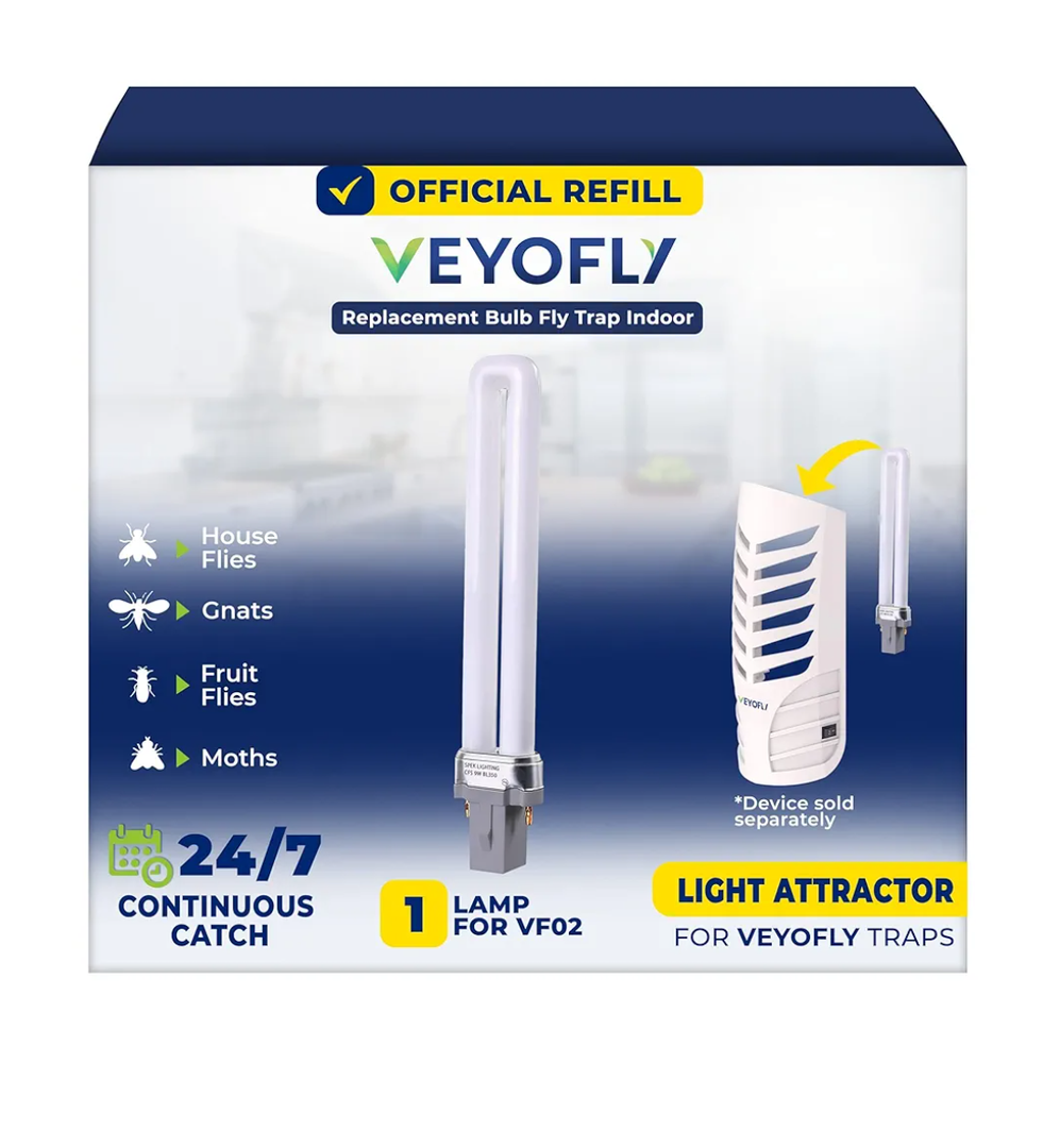 VEYOFLY 1 Replacement Bulb Fly Trap Indoor Compatible with Model VF02. (Device not Included)