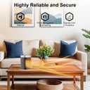 Small Portable Space Heater for Indoor Use - VOCRS 1500W PTC Electric Heater with Thermostat, Remote Control, 12H Timer, Eco and Fan Mode, Rapid and Safe Heating for Bedroom, Office