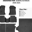 Floor Mats for Subaru Outback 2020-2025, Trunk Mat and Backrest Mat All Weather TPE Protector for Subaru Outback Accessories