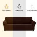 Joccun Stretch Chair Couch Cover,1-Piece Sofa Slipcover Spandex Fabric Sofa Covers with Elastic Bottom,Washable Furniture Protector for Dogs,Cats,Kids  (Armchair,Chocolate)