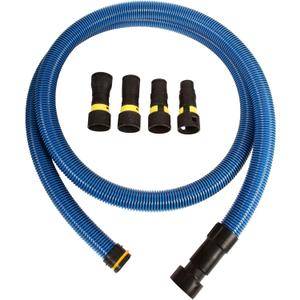 Cen-Tec Systems 95204 10 Ft. Antistatic Vacuum Hose for Shop Vacs with Expanded Multi-Brand Power Tool Adapter Set, Blue Cen-Tec Systems 95204 10 Ft. Antistatic Vacuum Hose for Shop Vacs with Expanded Multi-Brand Power Tool Adapter Set, Blue