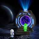 Northern Lights Projector for Kids, Galaxy Night Light 8 Color Changing Modes with Bluetooth Speaker & Time Alarm Clock for Home Bedroom Decor, Birthday, Gift Idea