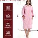JACUQIE Hooded Surf Poncho Towel, Quick Dry Changing Robe for Adults, X-Large