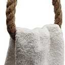 Nautical Towel Ring,Industrial Pipe Rope Towel Ring Wall Mounted Rustic Hand Towel Holder Bathroom Decor