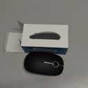 VssoPlor Type C Wireless Mouse, USB C MacBook Wireless Mouse Dual Mode Cordless Mice with USB and Type C Receiver Compatible with PC, Laptop, MacBook and All Type C Devices-Black and Silver