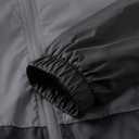Men's Lightweight Windbreaker Jackets Outdoor Hooded Pocket Raincoat Jacket (Gray, M)