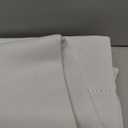 White Sheer Curtains 84 inches Long Modern Aesthetic Boho Faux Linen Curtains With Stripe Pattern Privacy Light Filtering Curtain Panel Drapes for Bedroom Living Room Sliding Door 52"W x 84"L