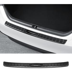 Exterior Rear Bumper Protector for Toyota Camry 2018-2024 2025 2026 (Include Hybrid) Accessories Stainless Steel Rear Bumper Guard Trunk Sill Protector (Black Brushed)