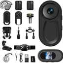 Asdanalili 1080P Mini Body Camera,64G Wearable Action Body Cam,Thumb Size Hands Free OneClick Filming Body Worn Camera with 360°Rotatable Clip for Work, Travel, Pet Walking