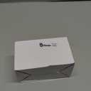 Boao 8 Pieces 2.7 Inches Mini Ceramic Spoon Rests, Kitchen Gold Rim Mini Cooking Spoon Holder for Stove Top Countertop, Teaspoon Rest, Coffee Stir Rest (White)