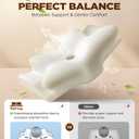 Dream Without Pain Cervical Neck Pillow for Sleeping, Ergonomic Side Sleeper Pillows for Adults, Cooling Orthopedic Pillow for Neck Relief Support, Memory Foam Pillows Back Stomach Sleepers, Gray