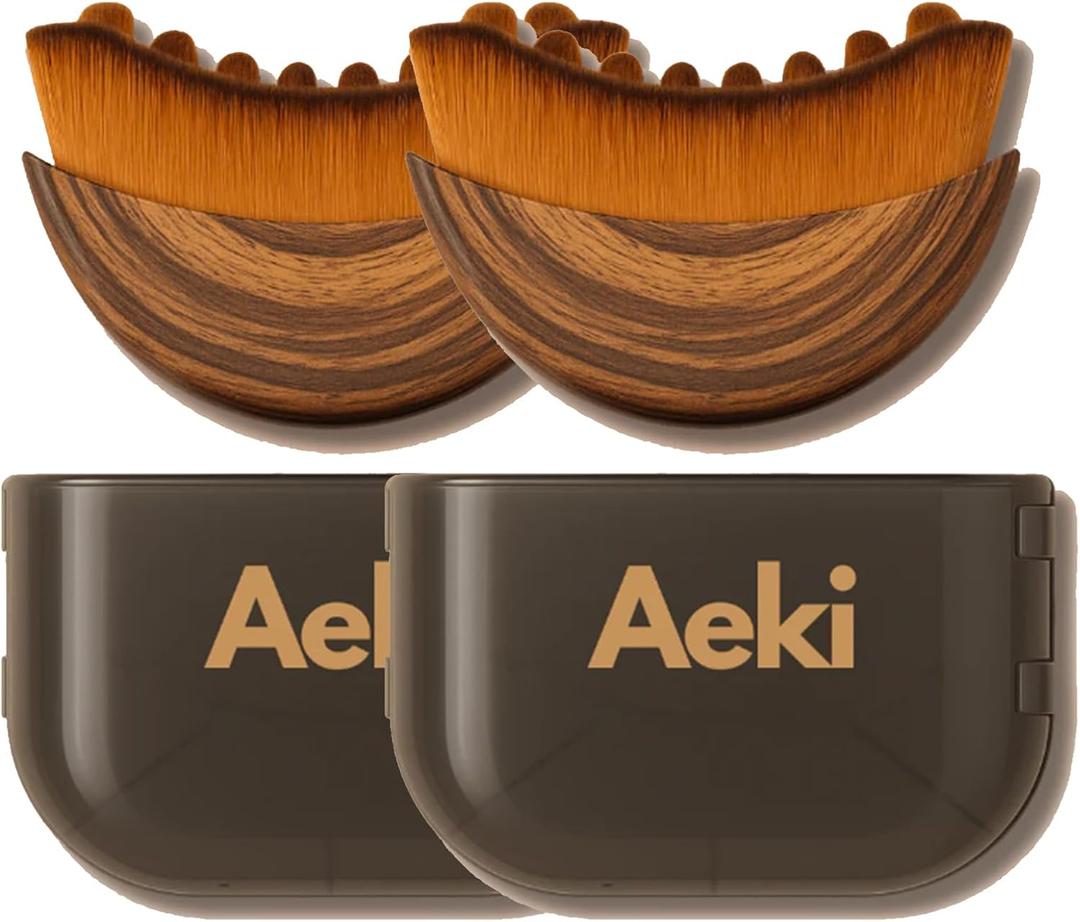 Lymphatic Contour Face Brush, Lifting and Firming, Improves Skin Glow & Absorption, Ergonomically Designed to Fit The Skin Precisely and Relieve Fatigue (2Pcs)