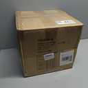 13x5.00-6 Flat Free Lawn Mower Tire, Zero Turn Mower Front Tires, 13x5x6 Solid Mower Wheel for Residential and Commercial, with 1/2" 3/4" 5/8" Precision Bearings, 3.25"-6.85" Centered Hub, 2 Pack (White)