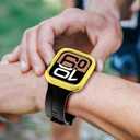 Amizee 2 Pack Rugged Case Compatible with Apple Watch Case Series 11/10 42mm, Soft TPU Shockproof Bumper Drop Proof Protective Cover for iWatch (Yellow/Clear)