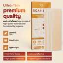 AllSett Health Silicone Sheets for Scars, Post Surgery, Tummy Tuck, C-Section Recovery, Keloid Bump Removal, Stretch Marks Removal (6 Inch x 1.6 Inch), Pack of 3