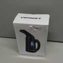 URPOWER Steamer for Clothes Steamer, Portable Handheld Garment Fabric Steamer Fast Heat-up Powerful Clothes Steamer with High Capacity for Home and Travel - Not for Abroad (130ml, Black)