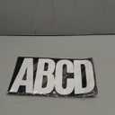 156 Pieces 30 Sheets Extra Large Letter Stickers,Vinyl Mailbox Numbers Alphabet Stickers,Self Adhesive Waterproof Decals for Mailbox,Bulletin Board,Window,Door,Address Number(6Inch White)