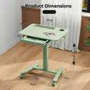 28" Mobile Standing Desk with Drawer, Portable Laptop Desk
