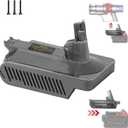 for Dyson V10 Battery Adapter, Convert for Milwaukee for M18 18V Battery to Power for Dyson V10 SV12 Battery Replacement, Fit for Dyson V10 Vacuum Cleaner (NOT Fit for V10 Slim, V11 Series)