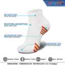 QUXIANG Compression Socks for Women & Men Circulation 3/6/7 Pairs Arch Ankle Support 15-20 mmHg Best for Running Cycling (XL)