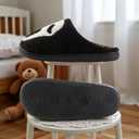 Halloween Slippers For Womens Mens Home Elastic Comfy Retro Memory Foam Fuzzy Soft Bedroom Plush Warm Anti-Skid Sole Winter Wool Lined Indoor Outdoor House Shoes