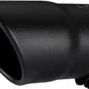 Black Exhaust tip -3.5'' Inlet Bolt on Design- Black Coated Stainless Steel Car Muffler Tips 3.5" ID x 4"OD x 7"L