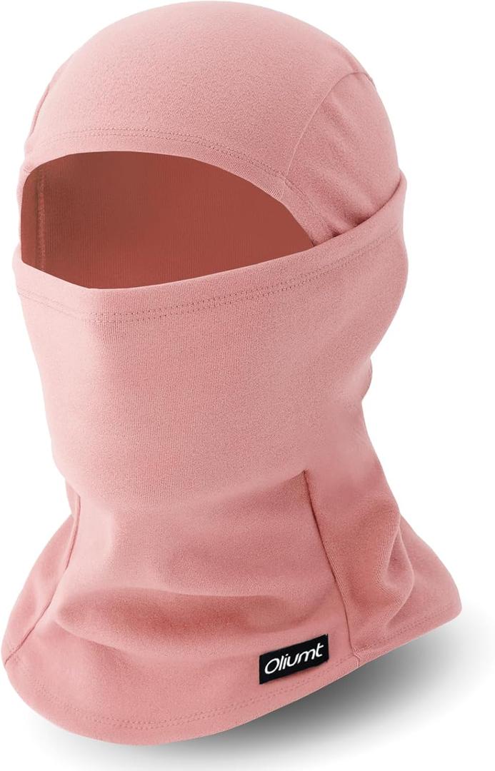 Balaclava Ski Mask, Warm, Breathable & Lightweight, Full Coverage Fleece Winter Face Mask for Men & Women (Pink)