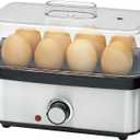 Electric Egg Cooker Rapid  8 Egg Capacity for Hard Boiled Eggs, Soft boiled egg, Poached Eggs, Scrambled Eggs, or Omelets Maker with Auto Shut Off