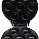 Courant Mini Donut Maker Machine for Holiday, Kid-Friendly, Breakfast or Snack, Desserts & More with Non-stick Surface, Makes 7 Doughnuts, White