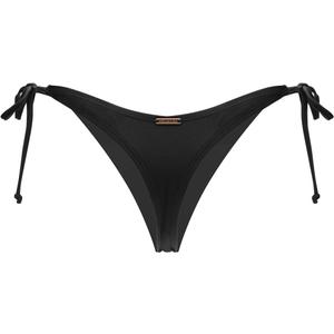 RELLECIGA Women's Black Tie-Side Thong Bikini Bottom Size Small