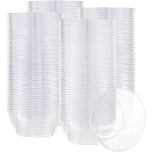 PLASTICPRO 6 oz Hard plastic Desert Bowls - Ice cream Bowls premium Quality Disposable Clear Bowl Pack of 200