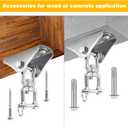 Heavy Duty Swing Hangers for Wooden Sets with Latch Hook Free 2 Sets 2000 LB Capacity 360 Swivel Stainless Steel Swing Hardware for Porch/Playground/Yoga/Heavy Bag