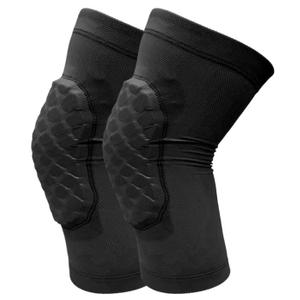 Basketball Knee Pads for Kids Volleyball Knee Pads, Honeycomb Basketball Sleeves Baseball Sleeves Youth Boys & Girls, Knee Savers for Catchers Youth Wrestling Soccer Football Volleyball Roller Skating (Black, Small)