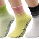 Long Yoga Socks with Grip. Non-Slip Women in Pilates. Ballet. Dance. and Hospital Personalized Multi-Color, Small