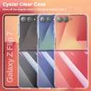 Foluu Clear Case for Samsung Galaxy Z Flip 7, Slim Fit Hard PC Back Bumper Protective Shockproof Scratch Resistant Case for Samsung Galaxy Z Flip7 5G 2025