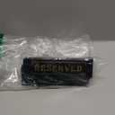 10PCS Acrylic Reserved Table Signs - 6x2x1.6 in Table Tent - Double-Sided, Waterproof - Reserved Seating Signs for Wedding, Restaurant, Meeting, Events and Parties (Black)