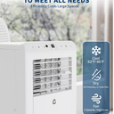10,000 BTU Portable AC, Dehumidifier & Fan, Cools Up to 450 Sq.Ft with Remote & Sleep Mode