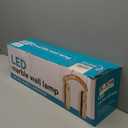 Alabaster Wall Sconces, 20 inch Natural Marble Black Wall Sconce Indoor Wall Lamp Modern Bathroom Alabaster Wall Lamp for Living Room, Bedroom, Porch, Dining Room, Stairway (Black-1PC-Warm Light)