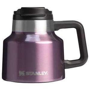Stanley Tough-To-Tip Admiral's Mug 20 oz | Twist-on Flip Open Lid | Wide Body with Non-Skid Rubber Base | Insulated Stainless Steel Coffee Cup | BPA-Free | Wisteria Shine